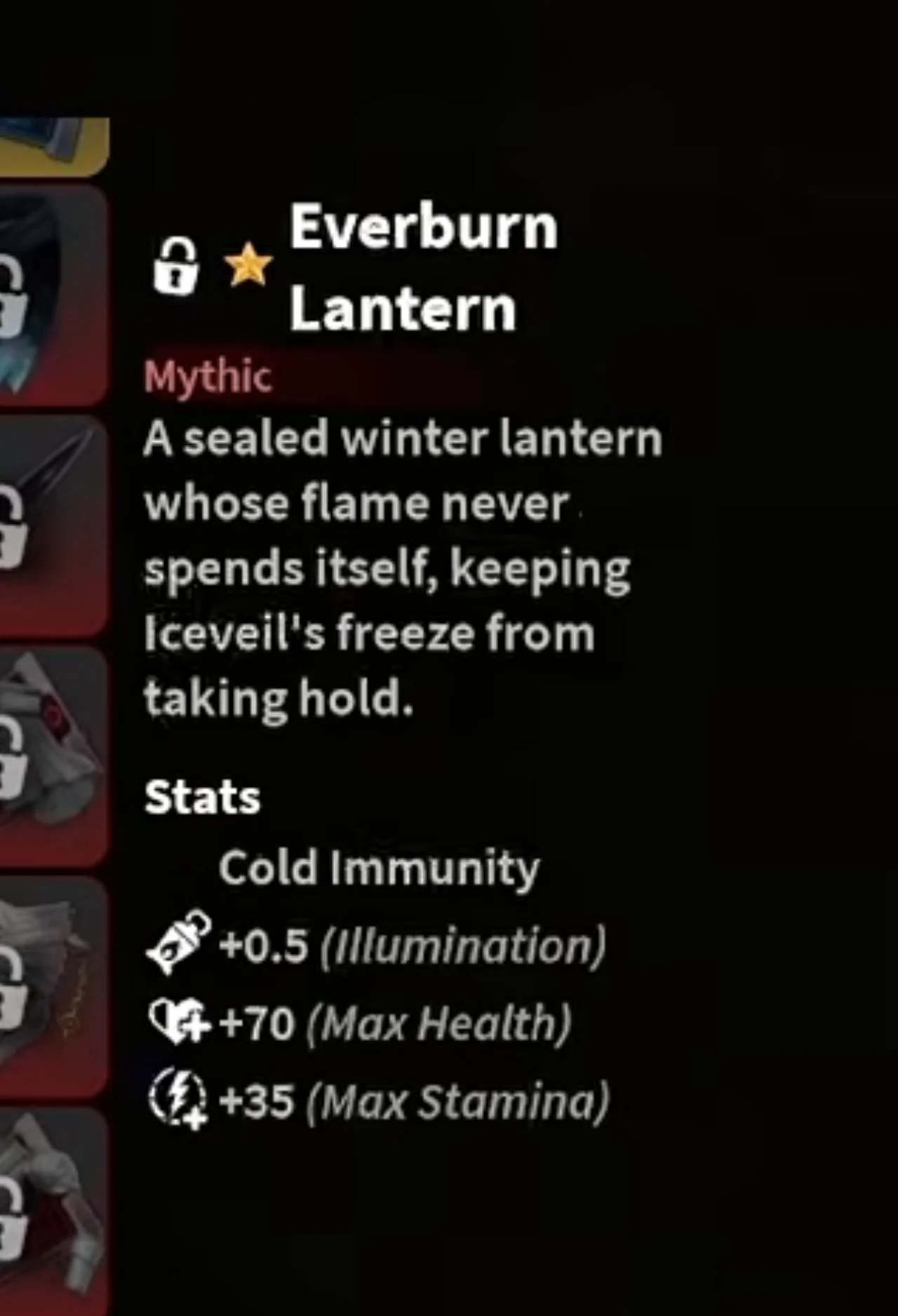 Everburn Lantern item card