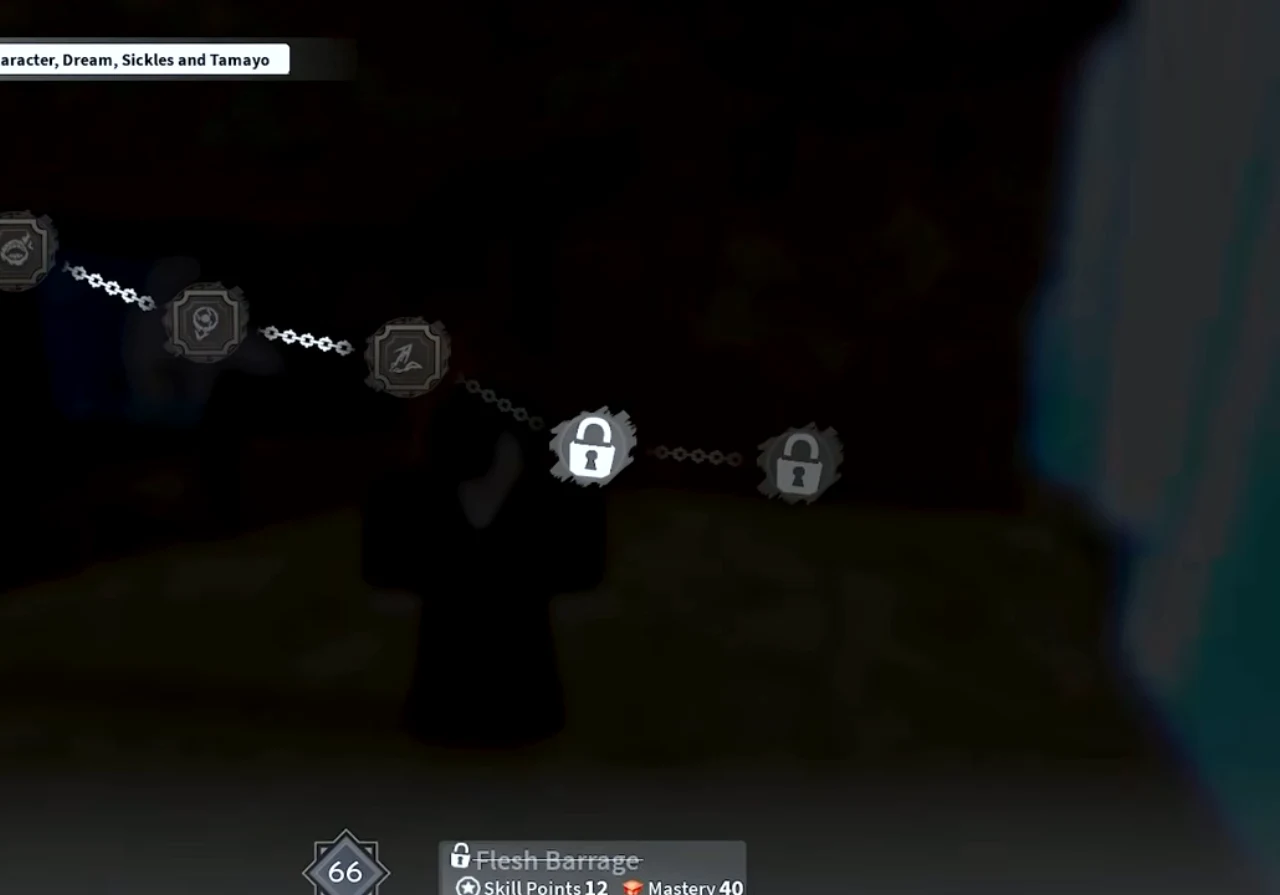 The Dream branch of the skill tree with the fourth node selected