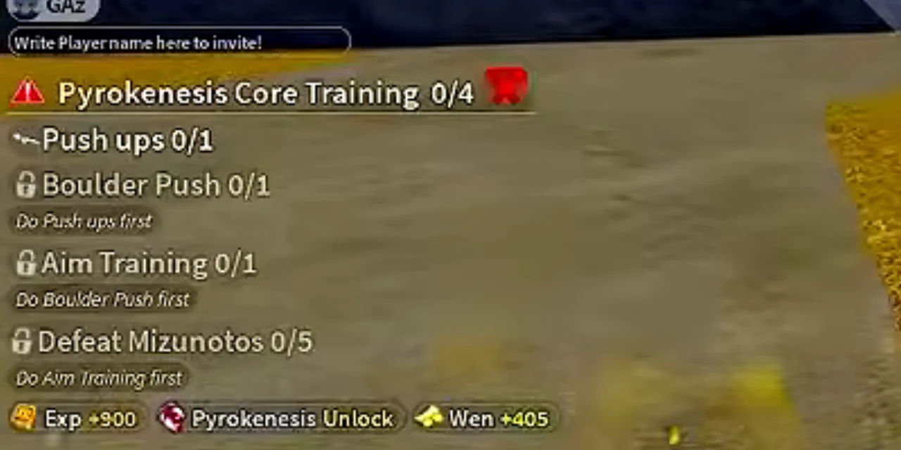 The Pyrokenesis Core Training tracker