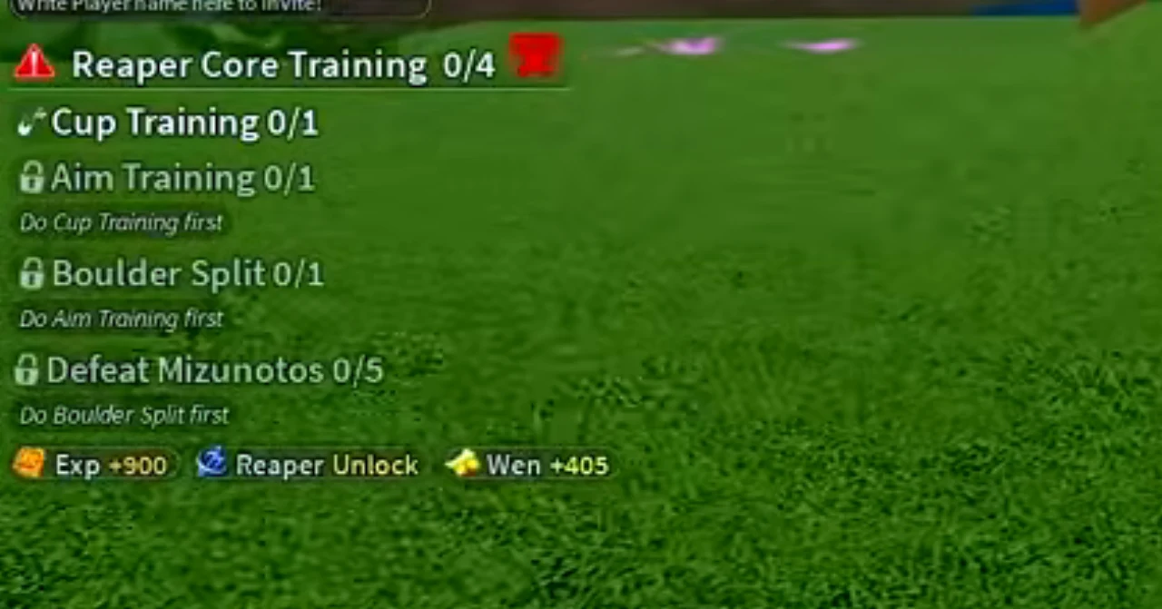 The Reaper Core Training tracker