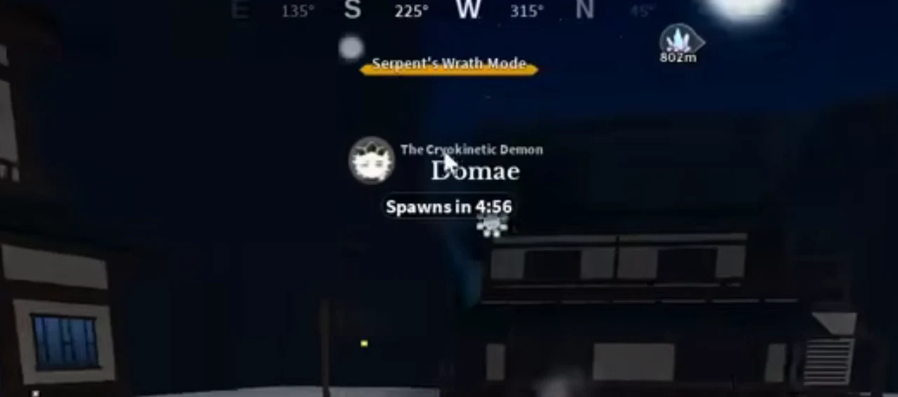 Domae's plate with a countdown in a snowy village