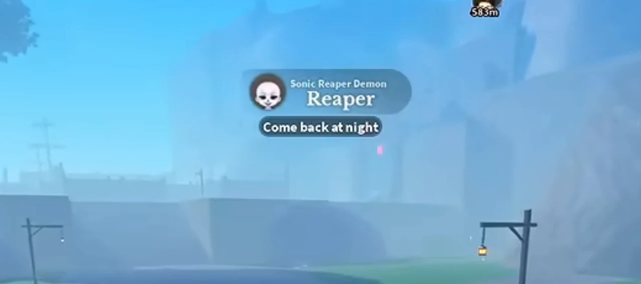 The Reaper boss's plate in daylight