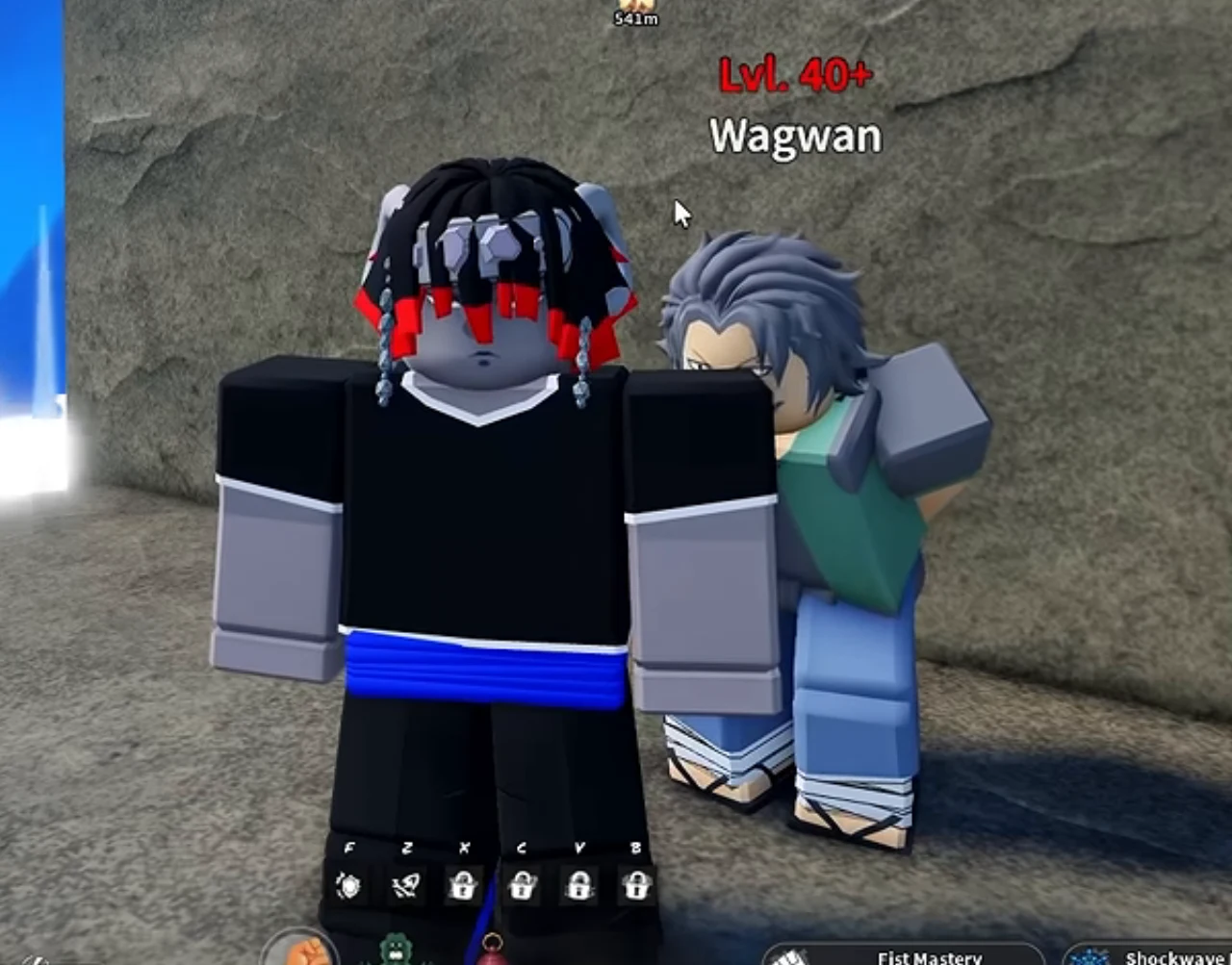 A quest giver named Wagwan with a level tag