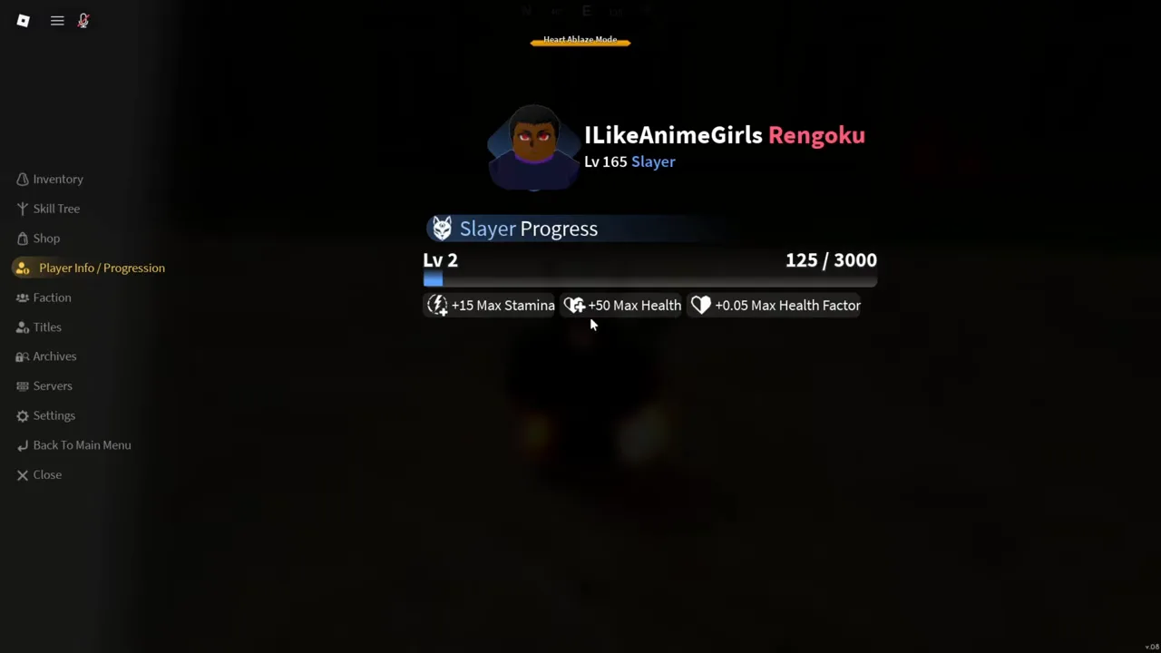 The Slayer Progress bar at level 2 with three bonuses