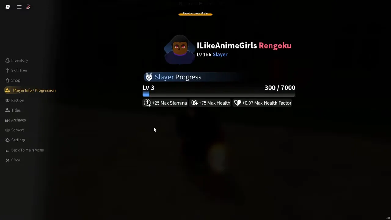The Slayer Progress bar at level 3 with three bonuses