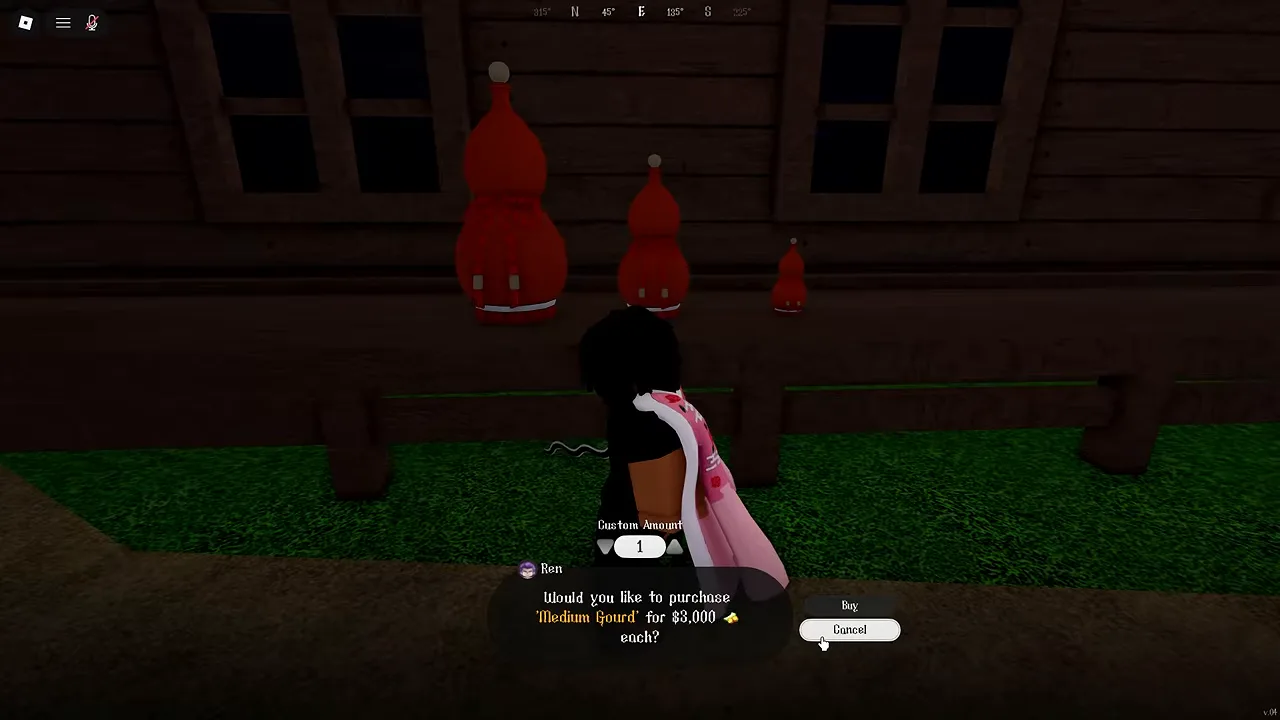 The same gourds with the dialog for the medium size