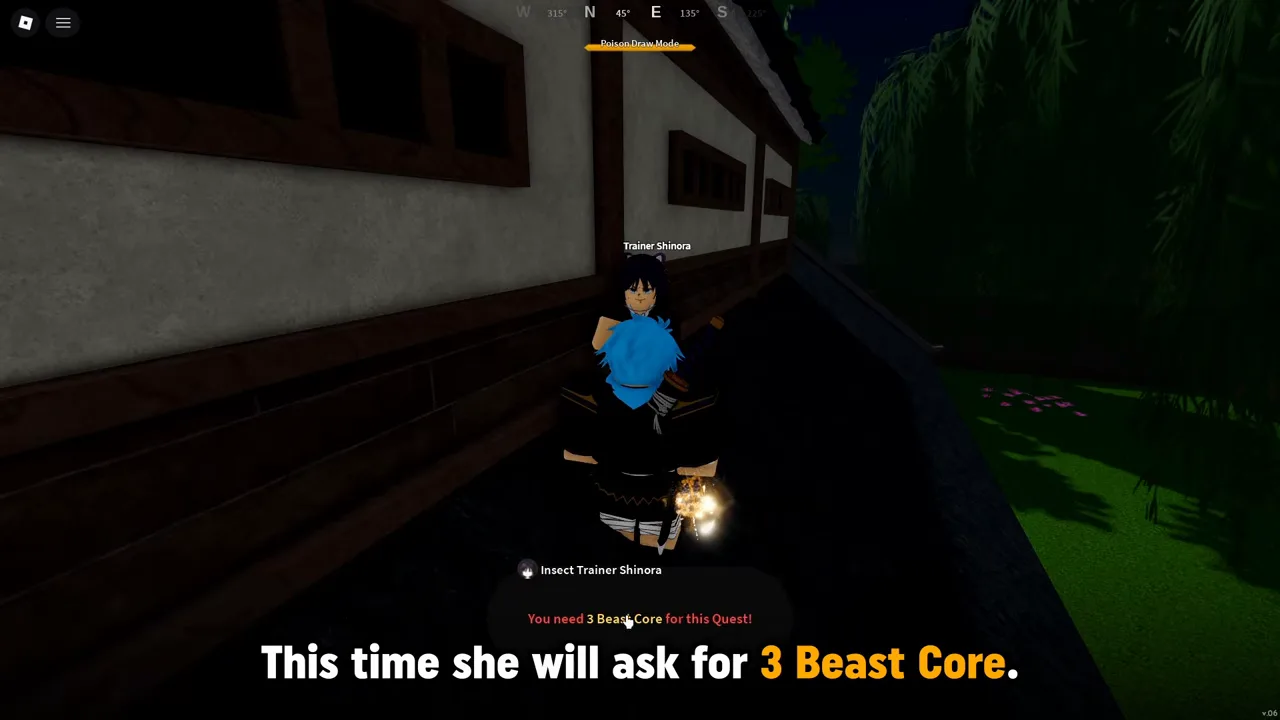 The same trainer from another angle, asking for a second item