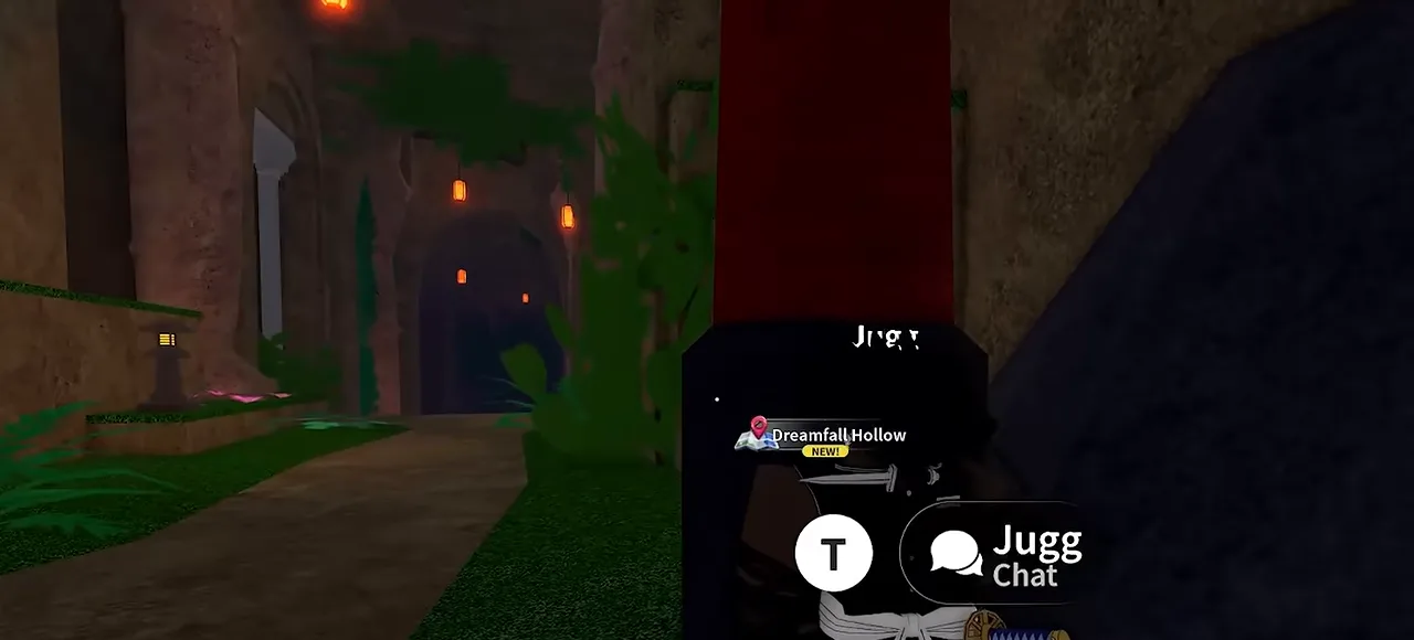 A cave entrance with a quest giver named Jugg and a new area toast