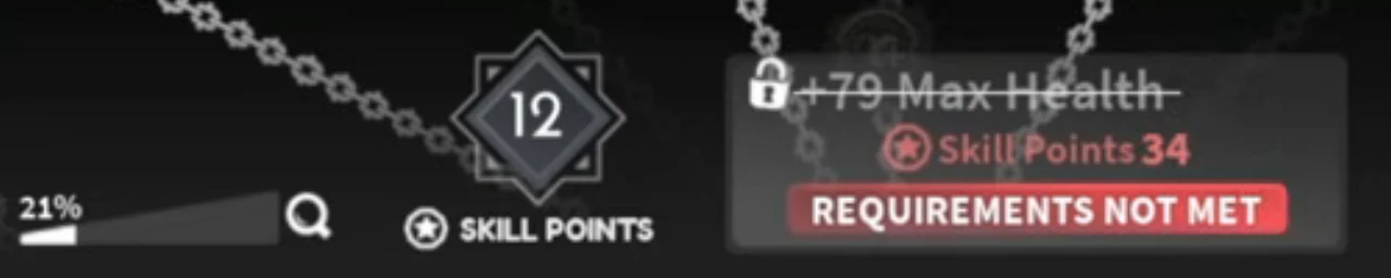 A node card with the cost in red