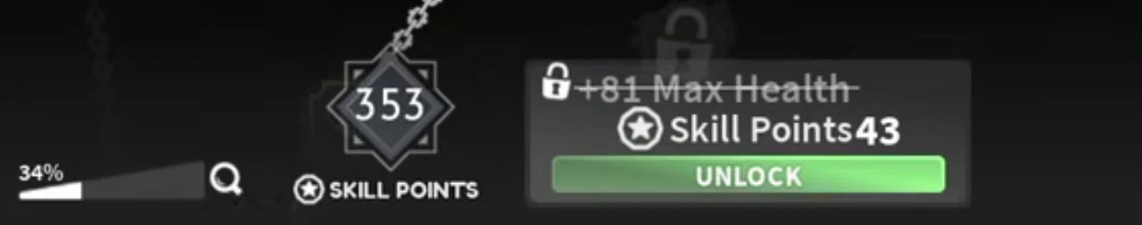 A node card for +81 Max Health