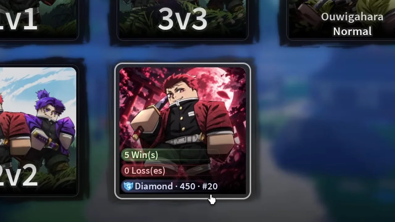A close-up of the Zenith tile showing wins, losses and rank